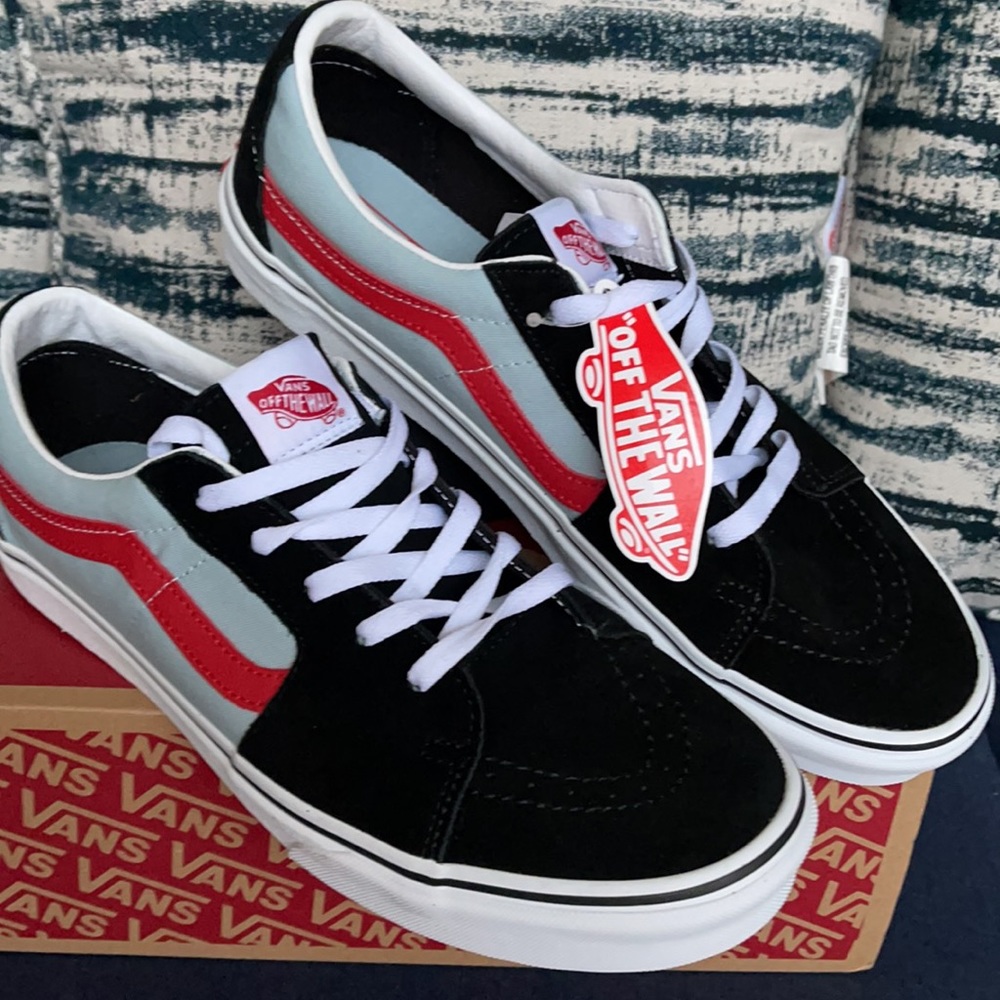 Vans Sk8-Low 2-Tone Black/Winter Sky MENS - Picture 7 of 16